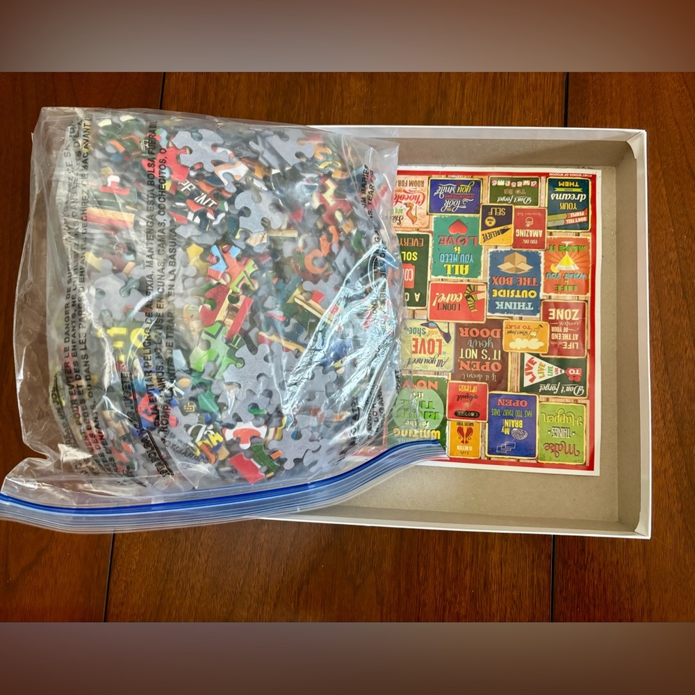 White Mountain 1000 Piece Puzzle - Words of Wisdom - Picture 2 of 4